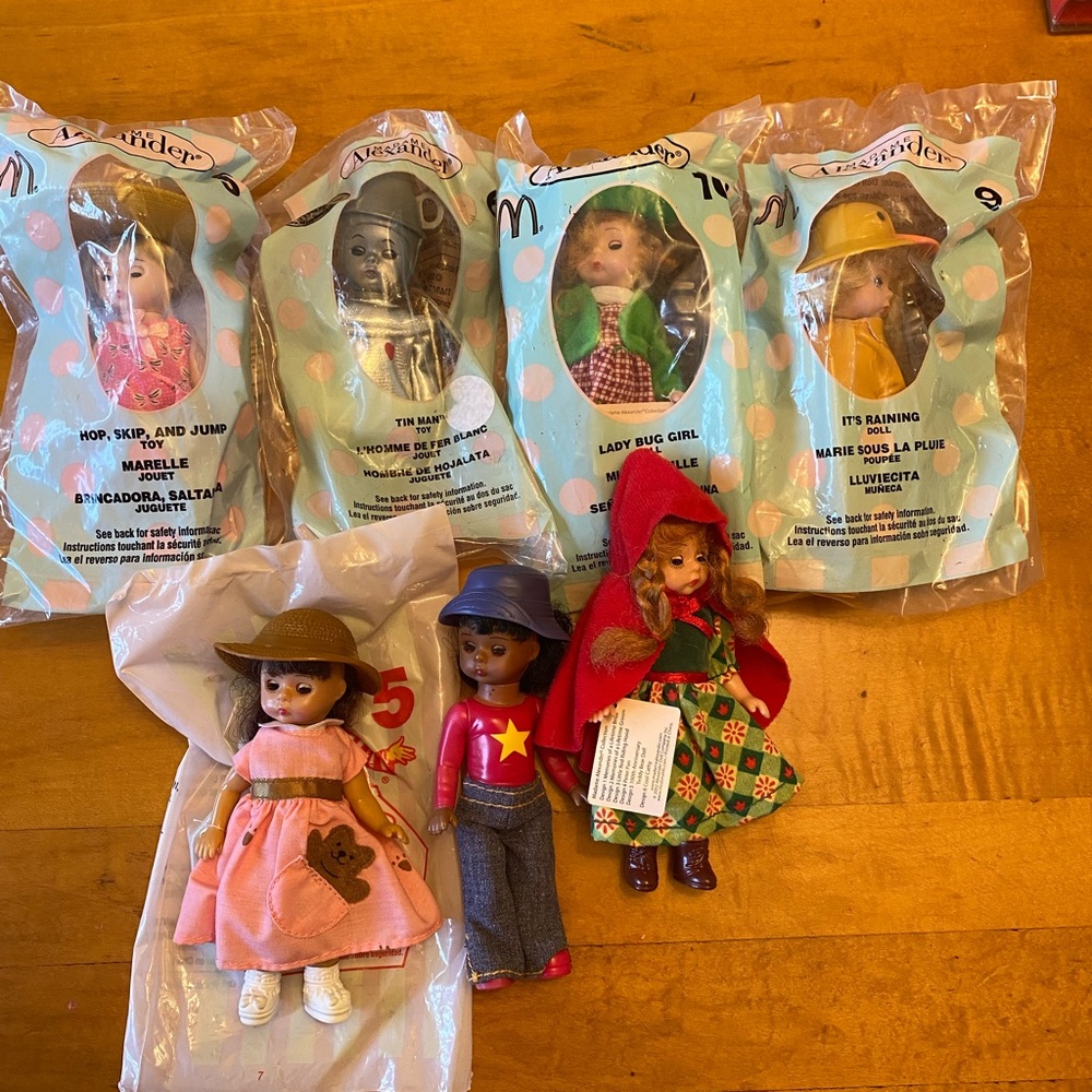 7 Madame Alexander Happy Meal Dolls